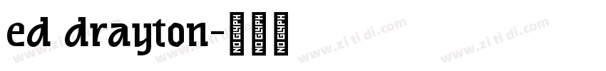 ed drayton字体转换